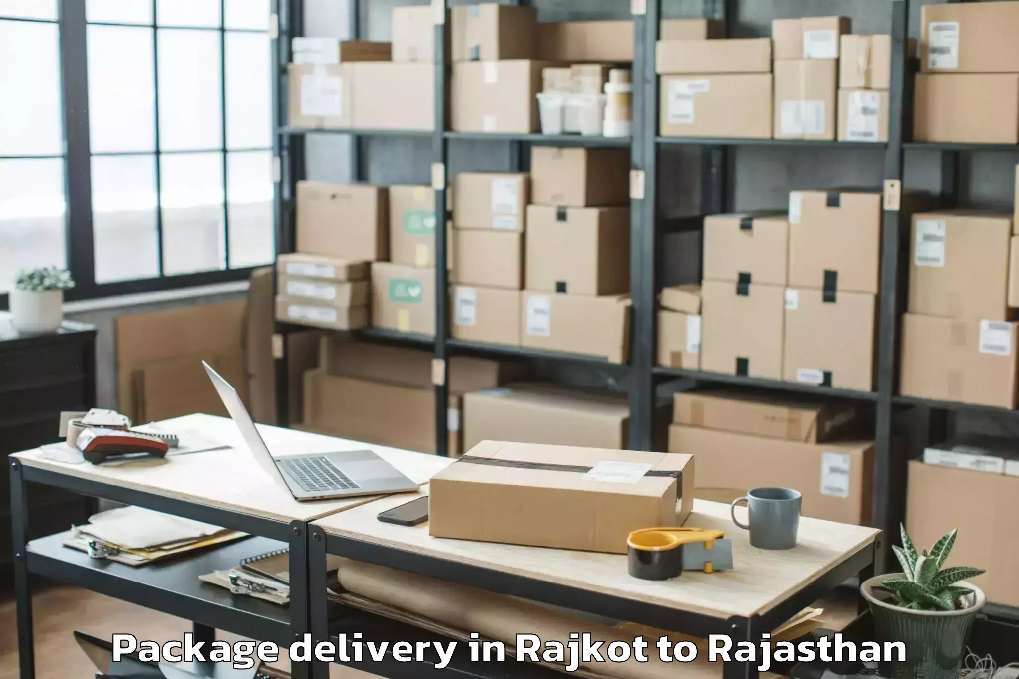 Comprehensive Rajkot to Sunrise University Alwar Package Delivery